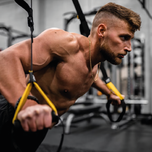 Image of a male in the gym.